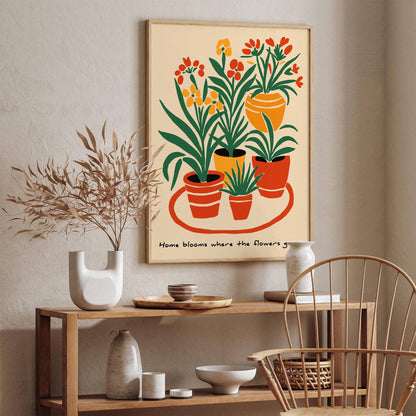 Home Blooms Floral Wall Art