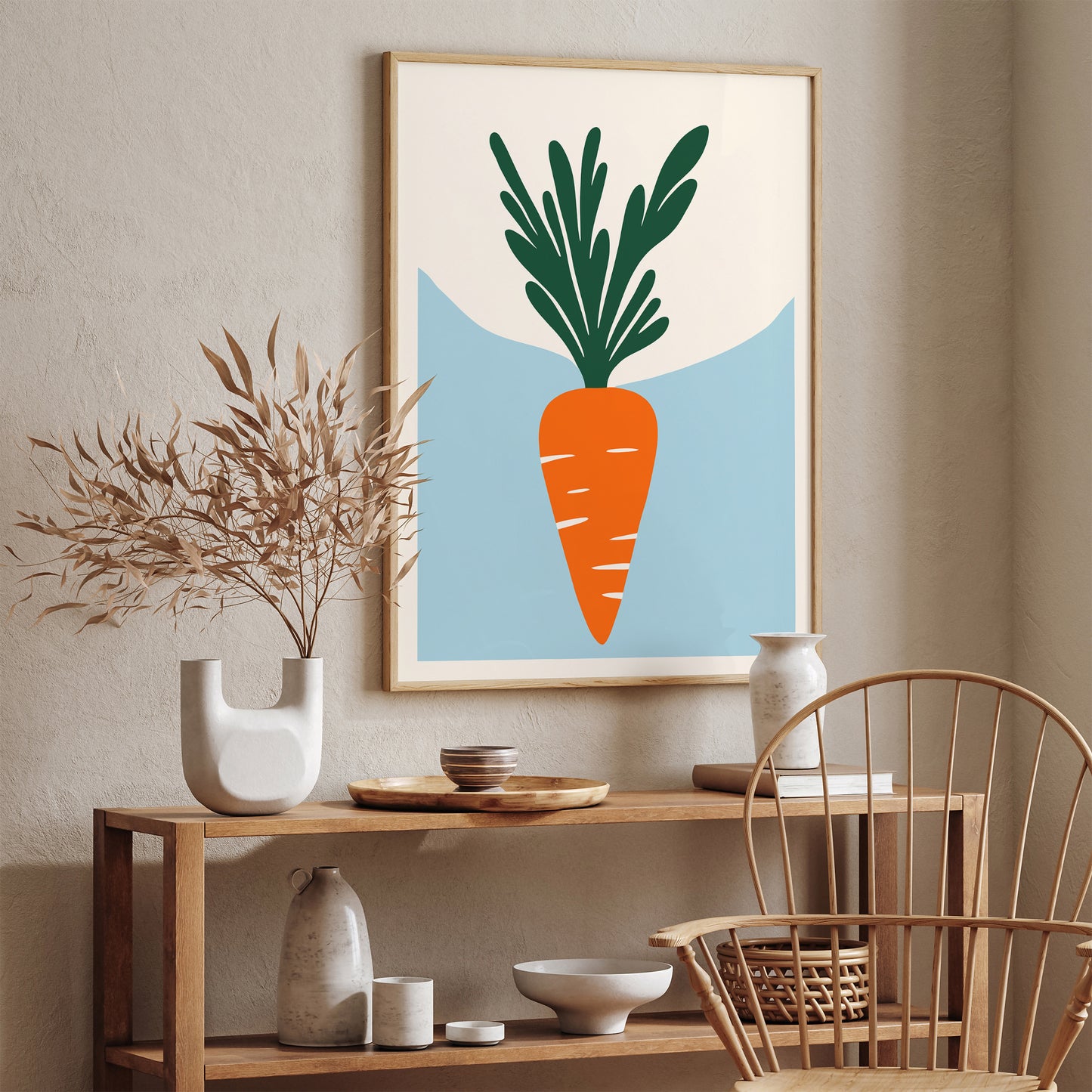 Minimalist Carrot Art Print