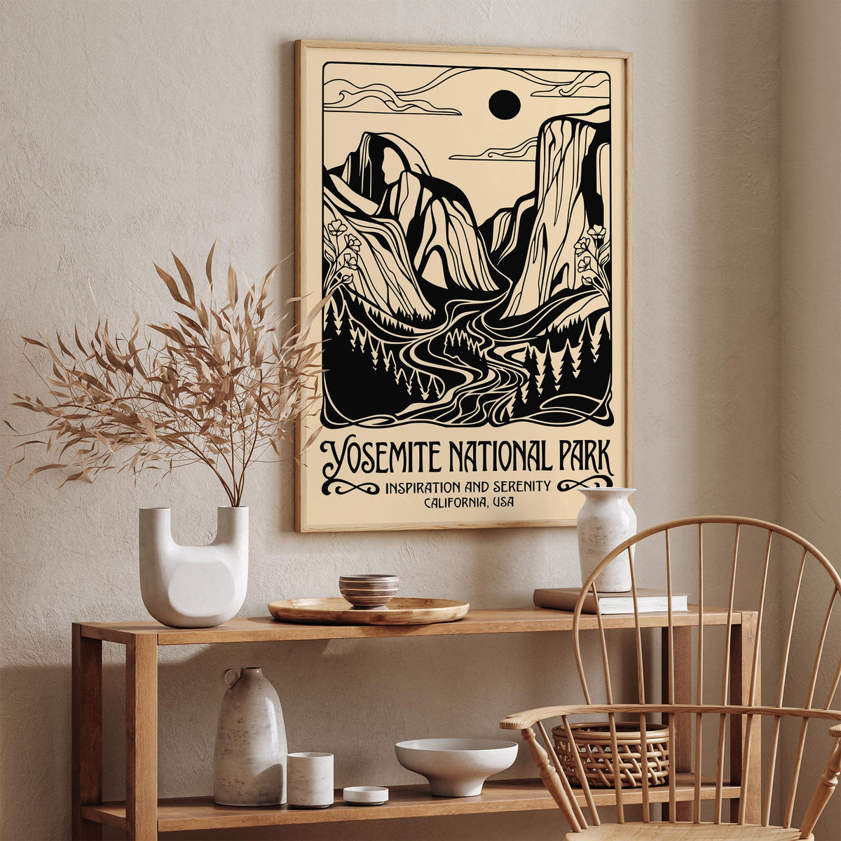Vintage Yosemite National Park Poster