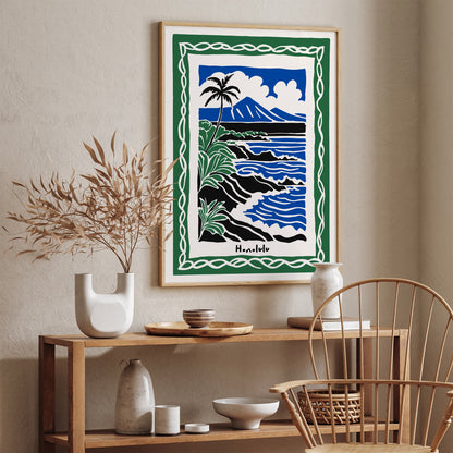Honolulu Hawaii Landscape Poster