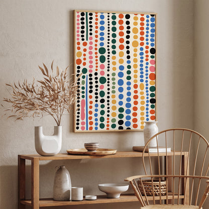 Colorful Dots Pattern Print