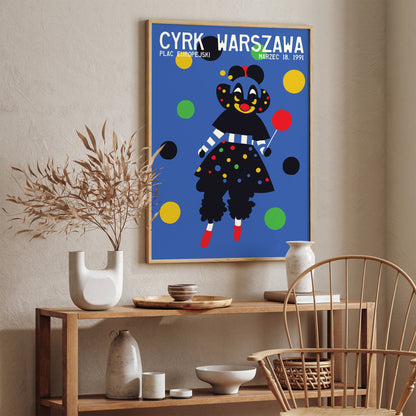 1991 CYRK Vintage Polish Circus Poster