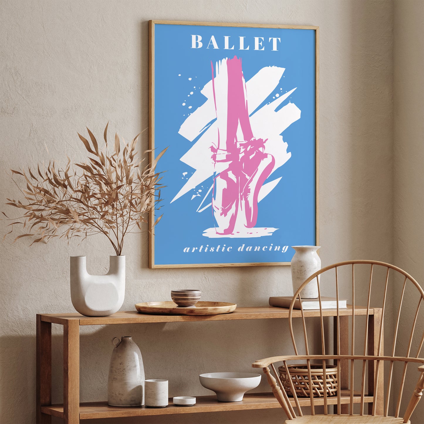 Blue Ballet Dance Poster