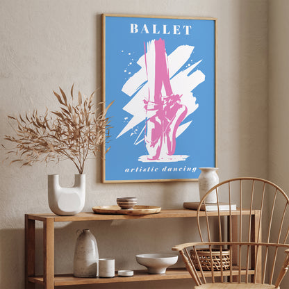 Blue Ballet Dance Poster