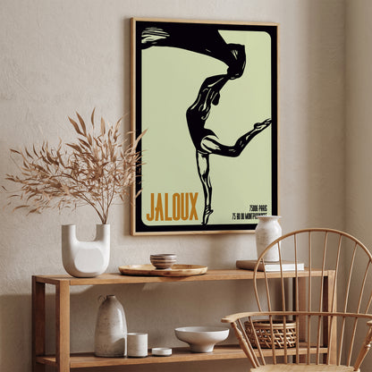 Jaloux Paris Ballerina Retro Poster