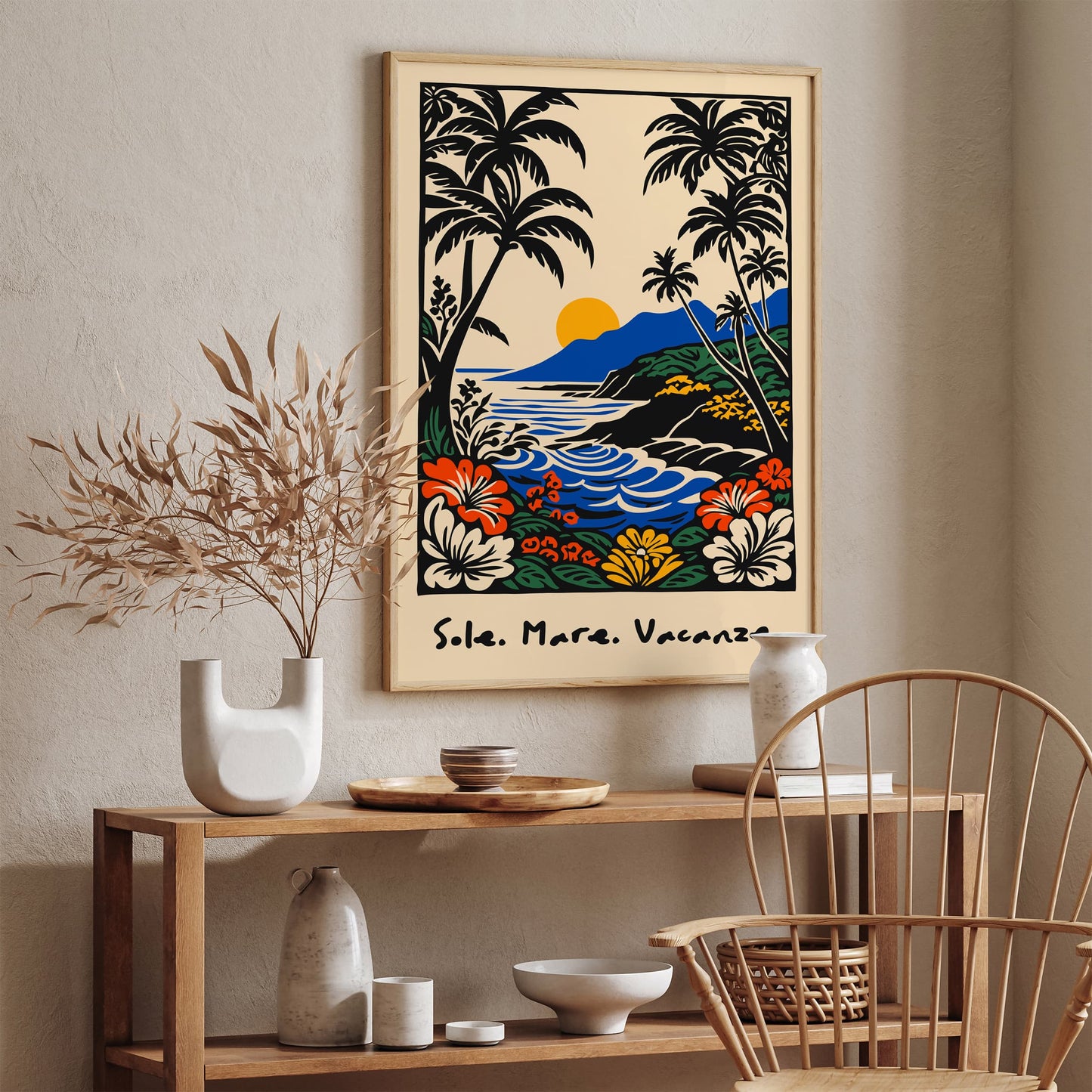 Sole. Mare. Vacanze. Poster