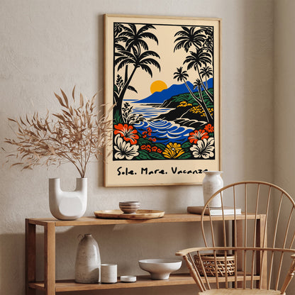 Sole. Mare. Vacanze. Poster