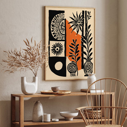 Abstract Folk Etno Art Print