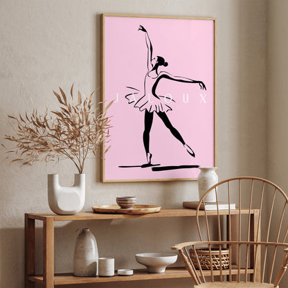 Minimalist French Ballet Wall Art Print