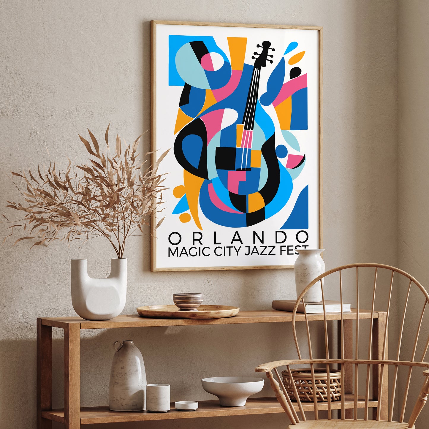 Orlando Jazz Festival Blue Poster