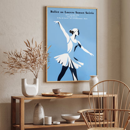 Paris 1993 Vintage Ballerina Wall Art Poster