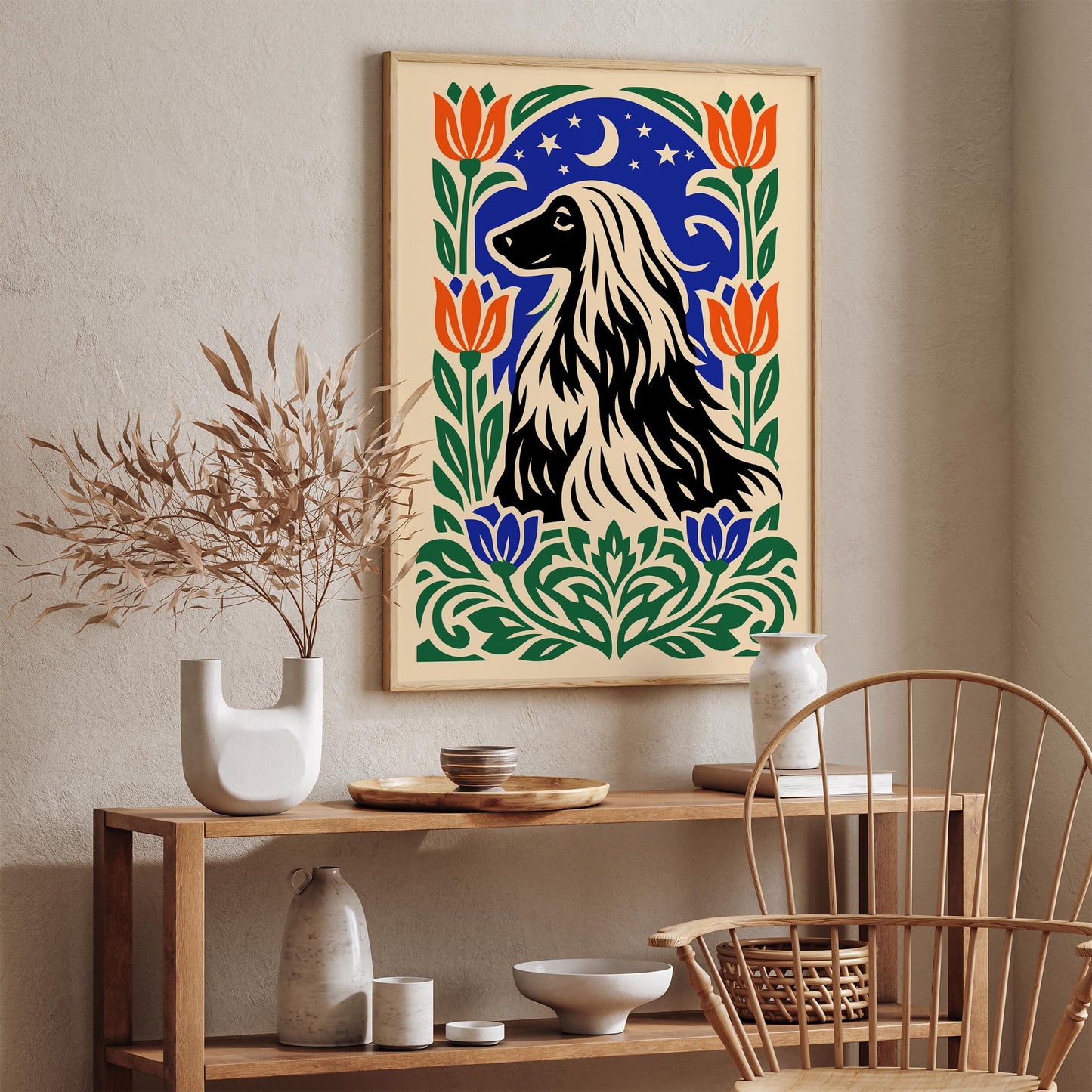Cute Protrait of a Dog Poster Print