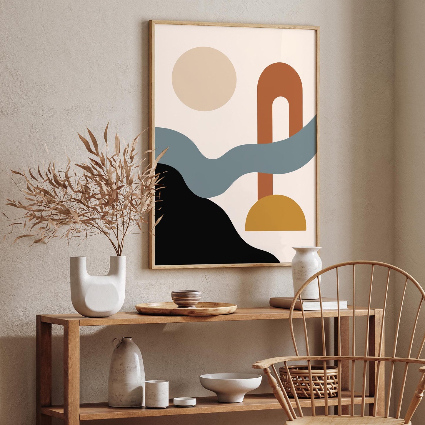 Modern Abstract Poster - Japandi Aesthetic Art Print