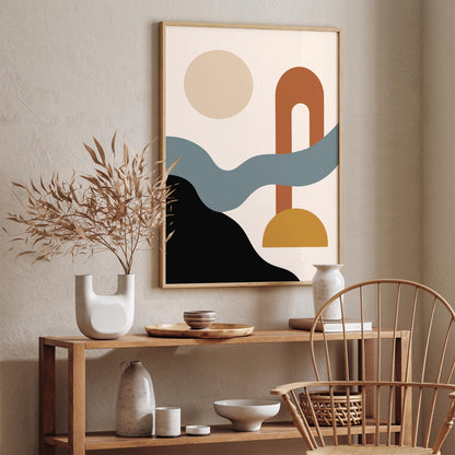 Modern Abstract Poster - Japandi Aesthetic Art Print