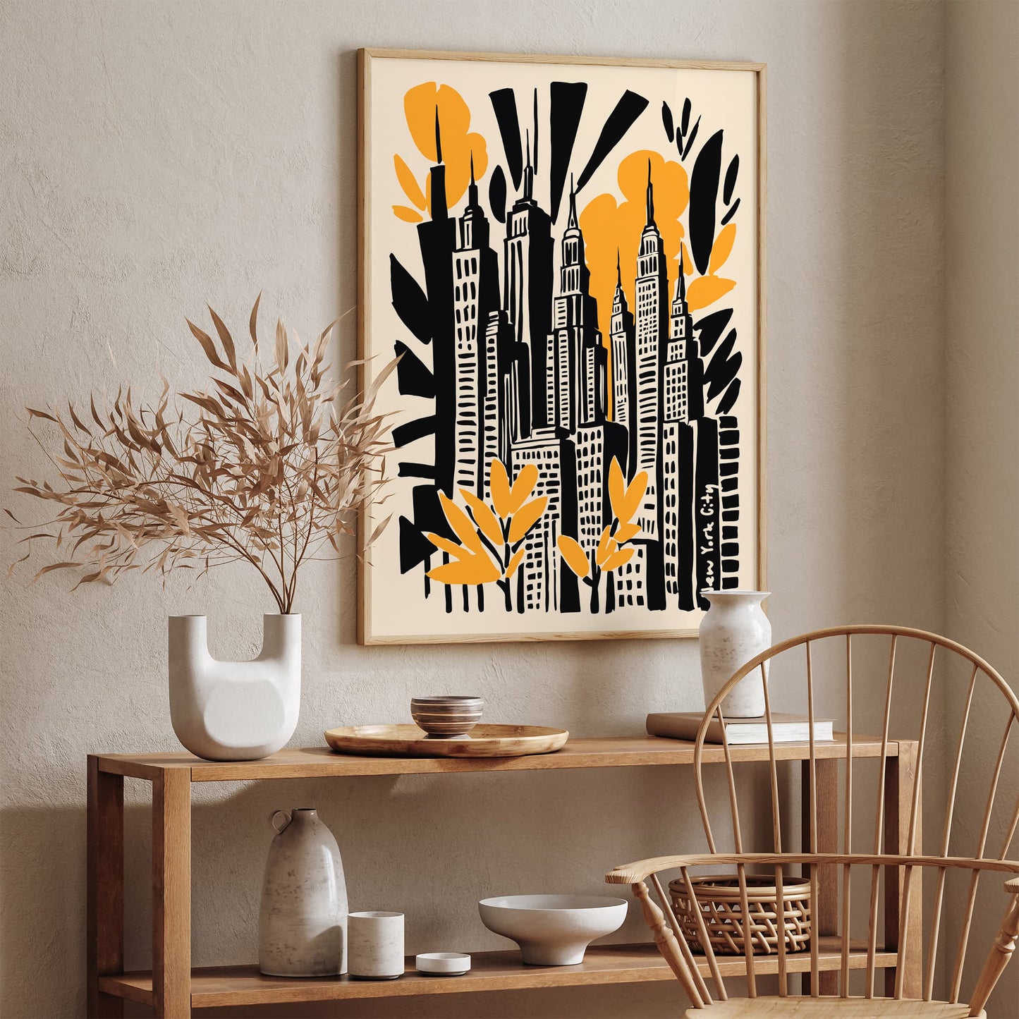New York City Travel Modern Poster
