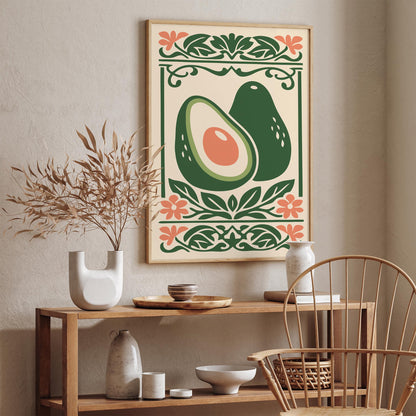 Avocado Poster – Kitchen Wall Art