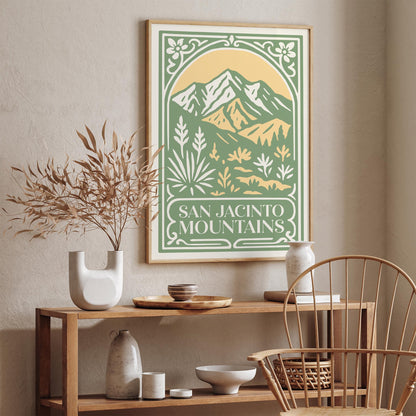 San Jacinto Mountains Travel Poster