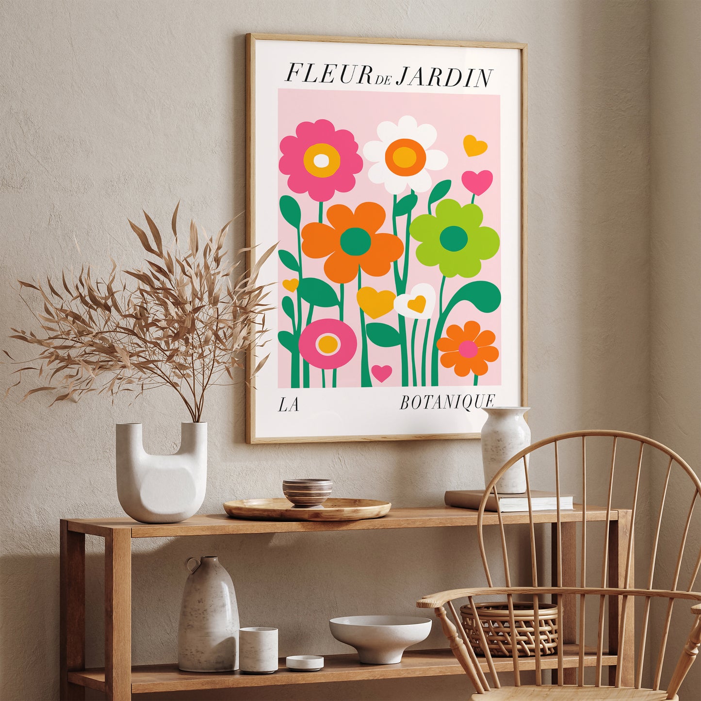 Cute Fleur de Jardin French Art Print