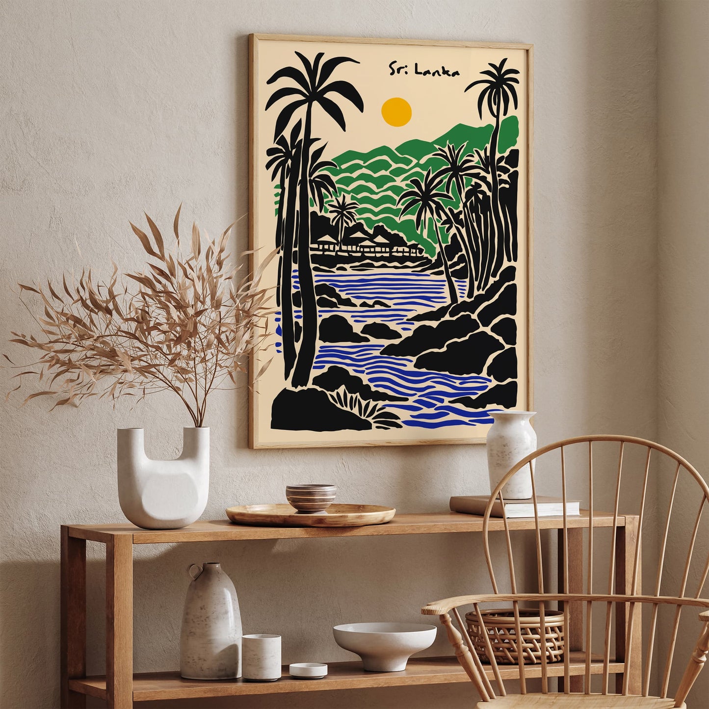 Sri Lanka Beach Landscape Poster