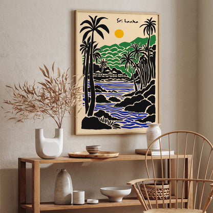 Sri Lanka Beach Landscape Poster