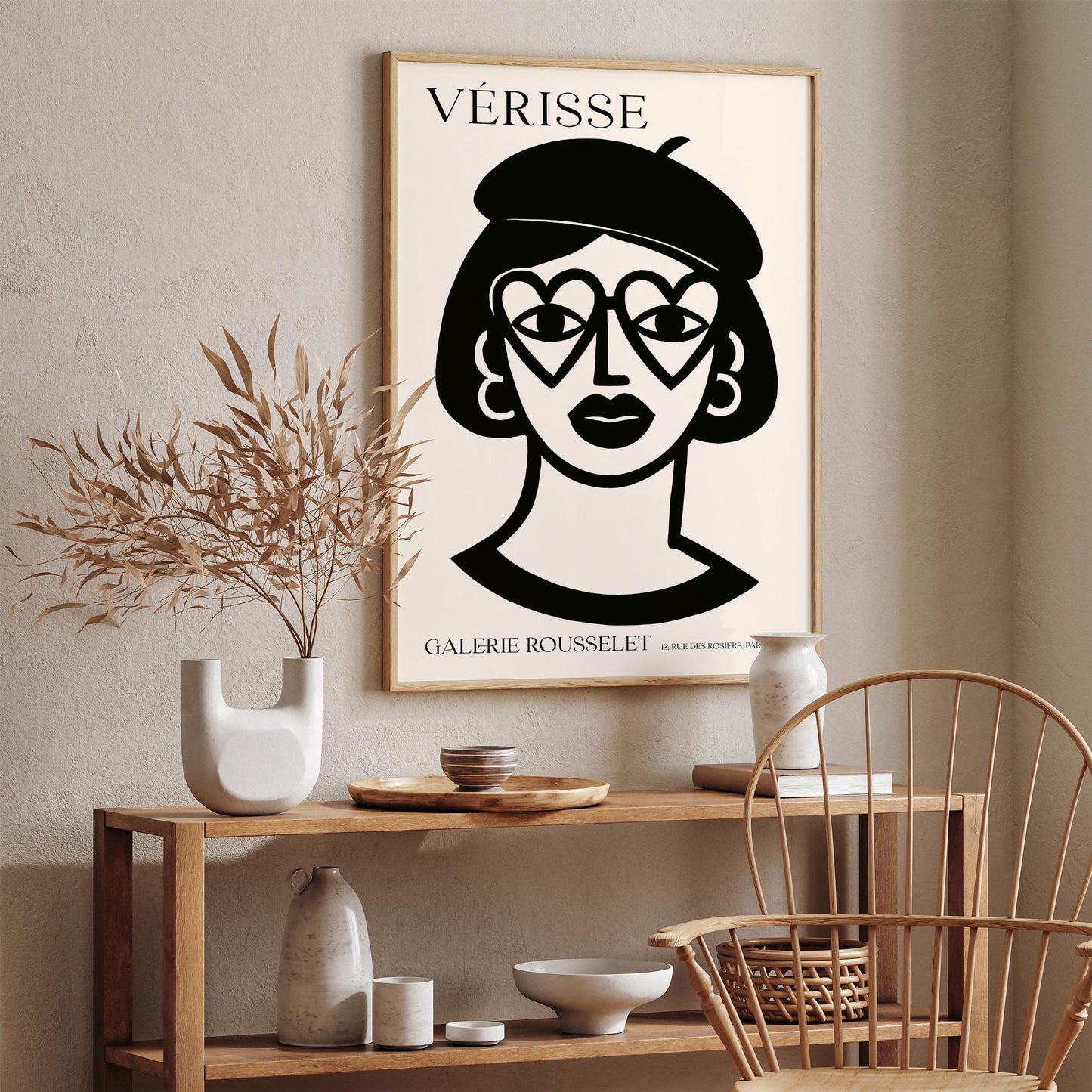 Girl with Heart-Shaped Glasses – Verisse Galerie Rousselet Print