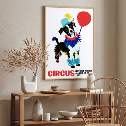 1993 Vintage Circus Poster