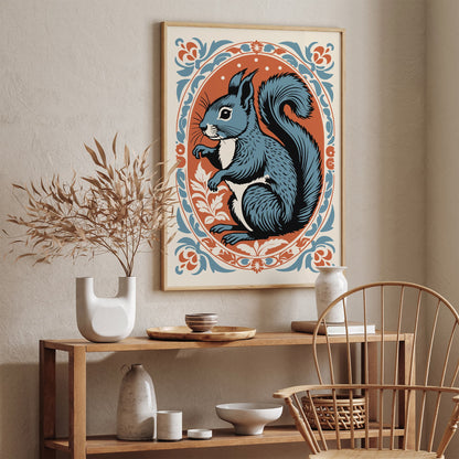 Rococo Squirrel Art Print