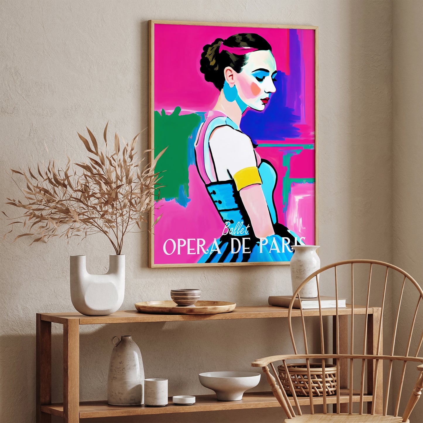 Ballet Opera De Paris Pink Wall Art