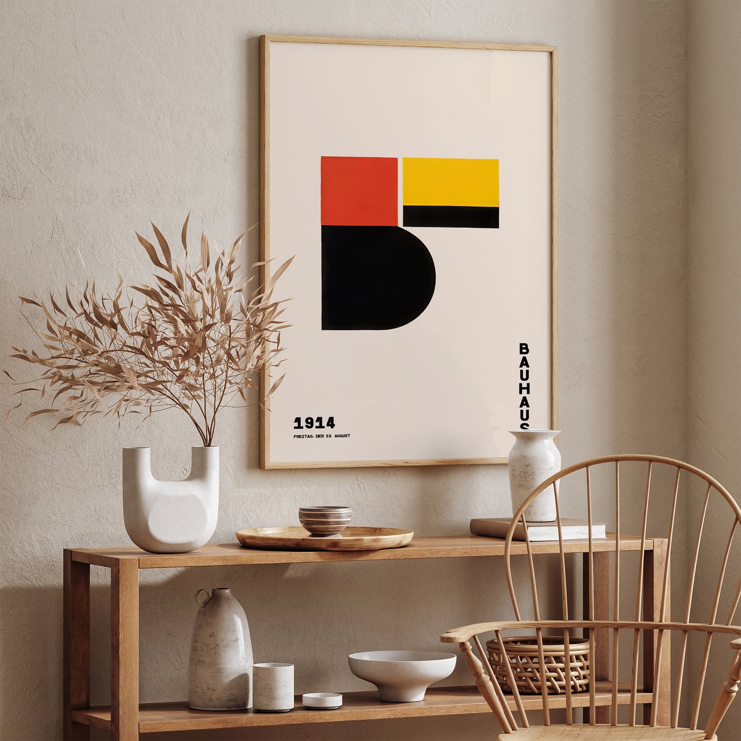 Minimalist Bauhaus 1914 B Poster