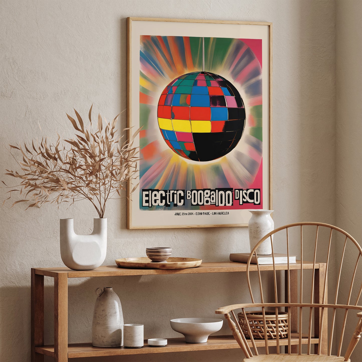 Electric Boogaloo Disco Los Angeles 70s Art Print