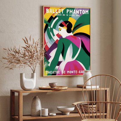 Ballet Phantom Ballerina Painting Print