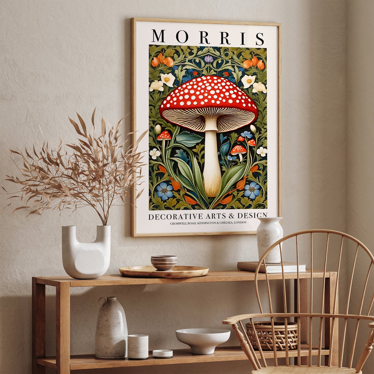 Toadstool William Morris Poster