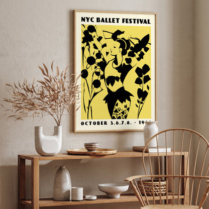 NYC Ballet Festival Retro 1988 Poster