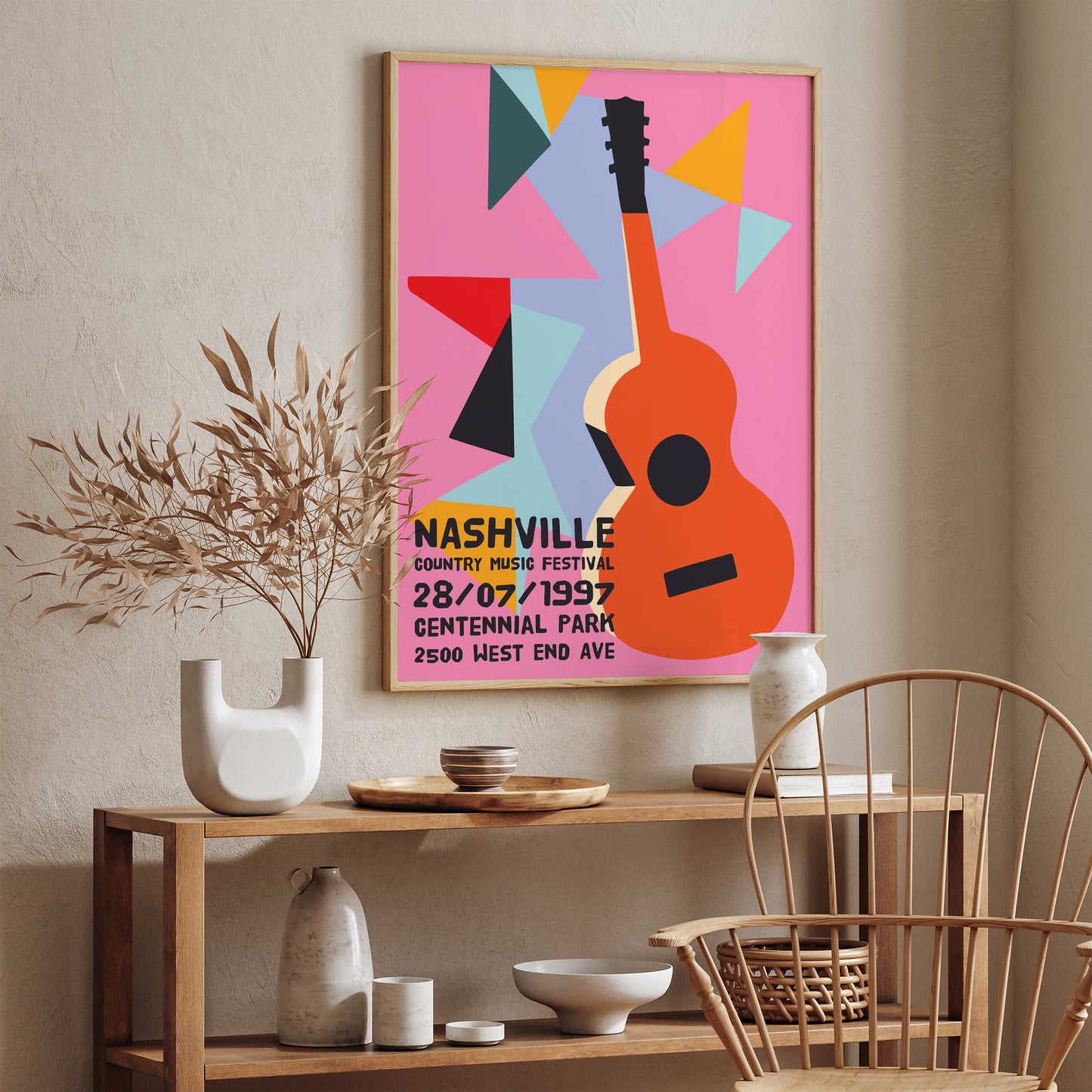 Nashville 1997 Country Poster