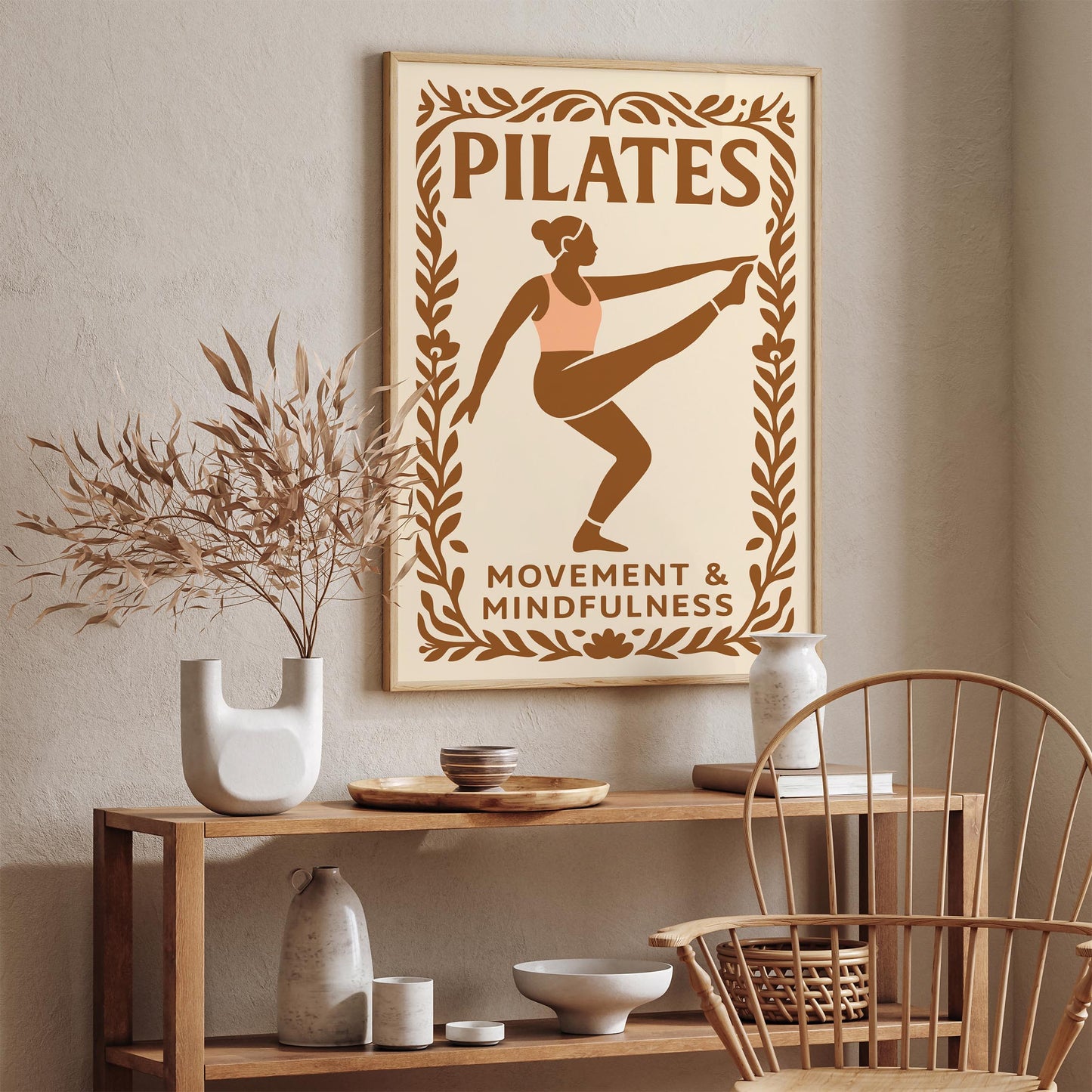 Pilates Movement and Mindfulness Poster