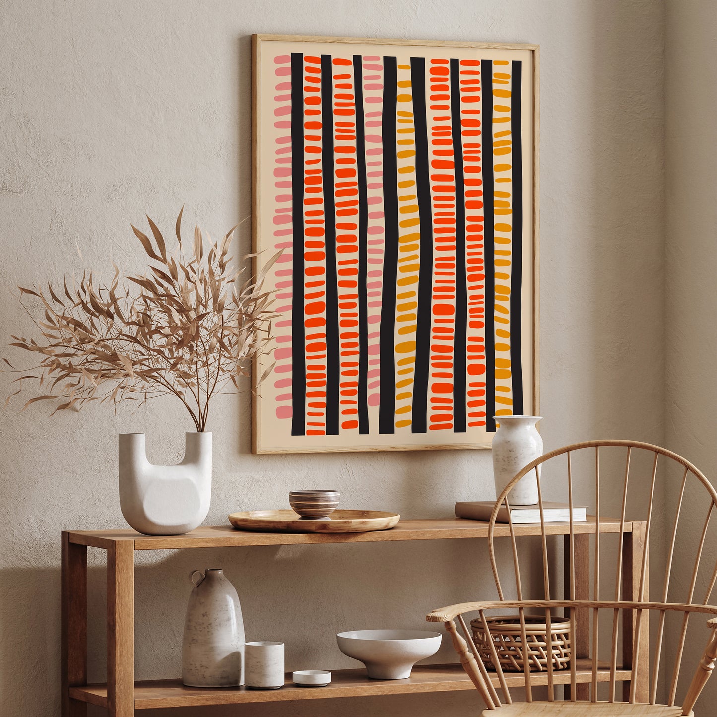 Retro Abstract Mid Century Wall Art