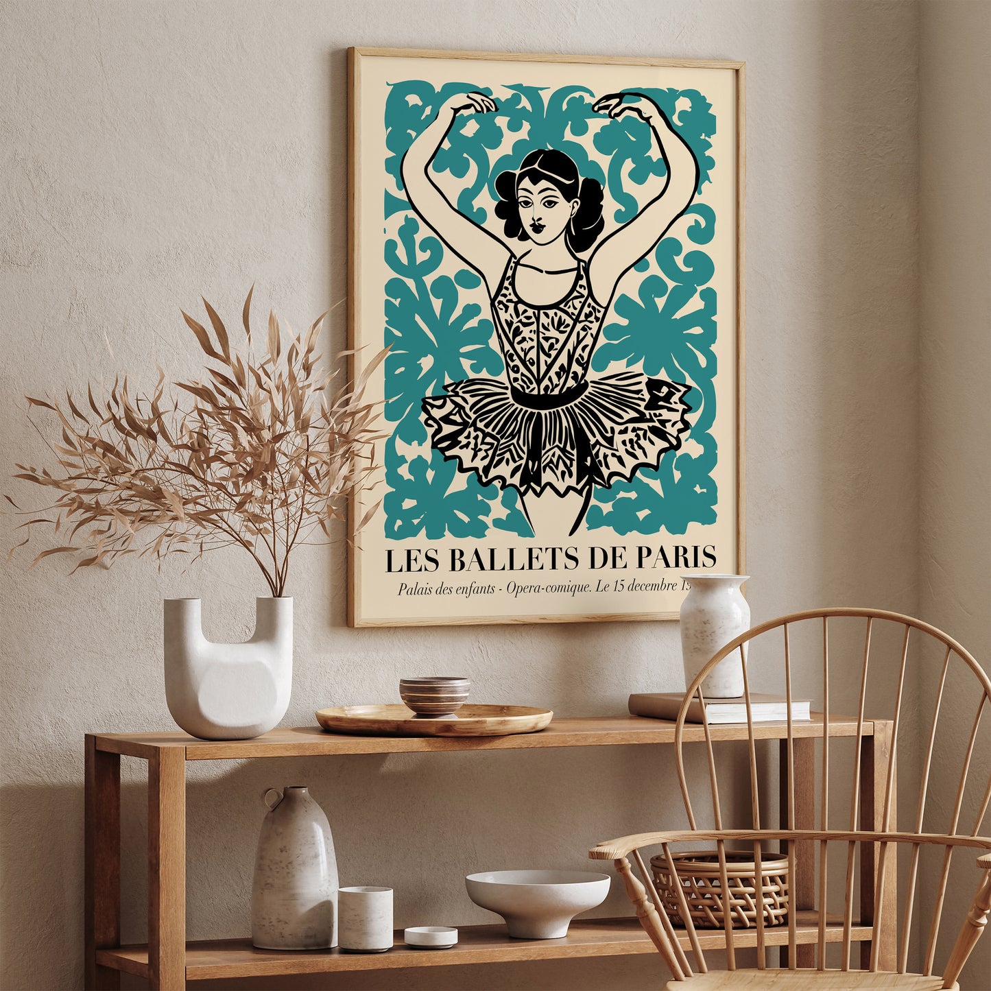 Vintage French Ballerina Art Print