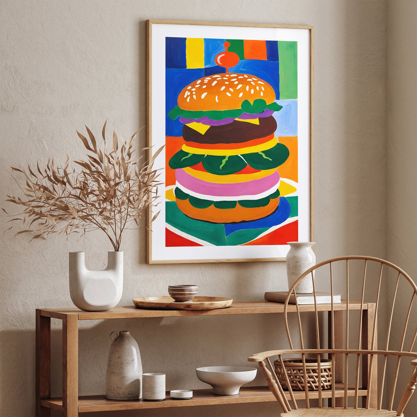 Vibrant Colors Kitchen Wall Art