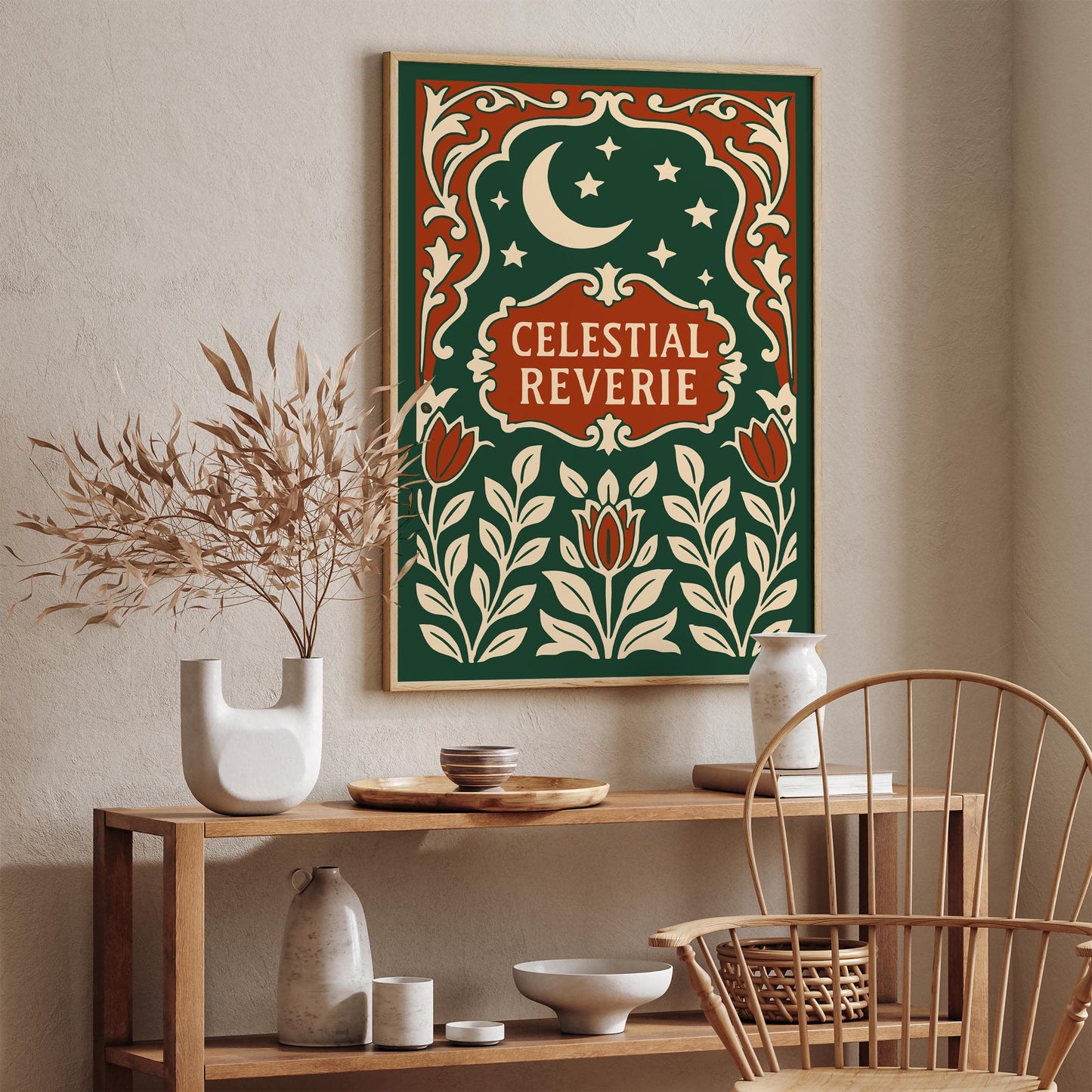 Celestrial Reverie Rococo Poster