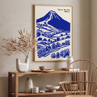 Sierra Madre Poster - Mexico Mountain Landscape Wall Art