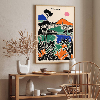 France Provence Colorful Landscape Poster
