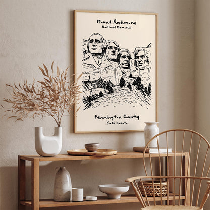 Mount Rushmore National Memorial Poster