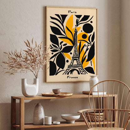 Paris France Modern Abstract Architectural Print