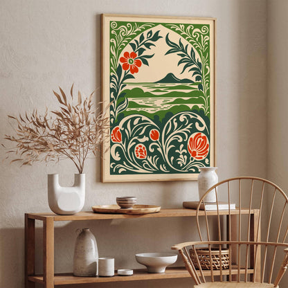 Tropical Nature Landscape Green Travel Art Print