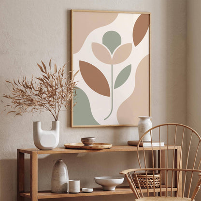 Modern Aesthetic Flower Poster