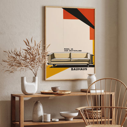 Bauhaus 1925 Mid-Century Furniture Poster