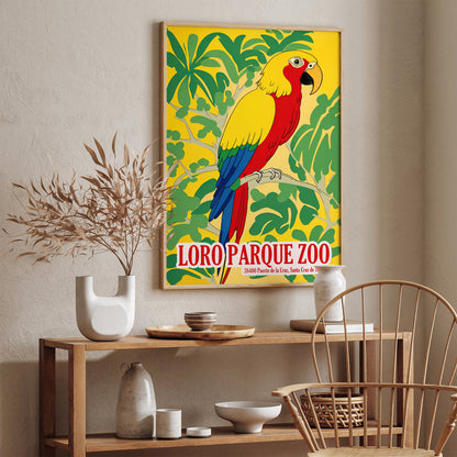 Loro Parque Zoo Parrot Poster