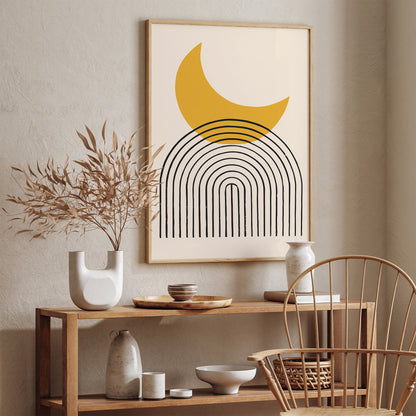 Moon Minimalist Art Print 2025