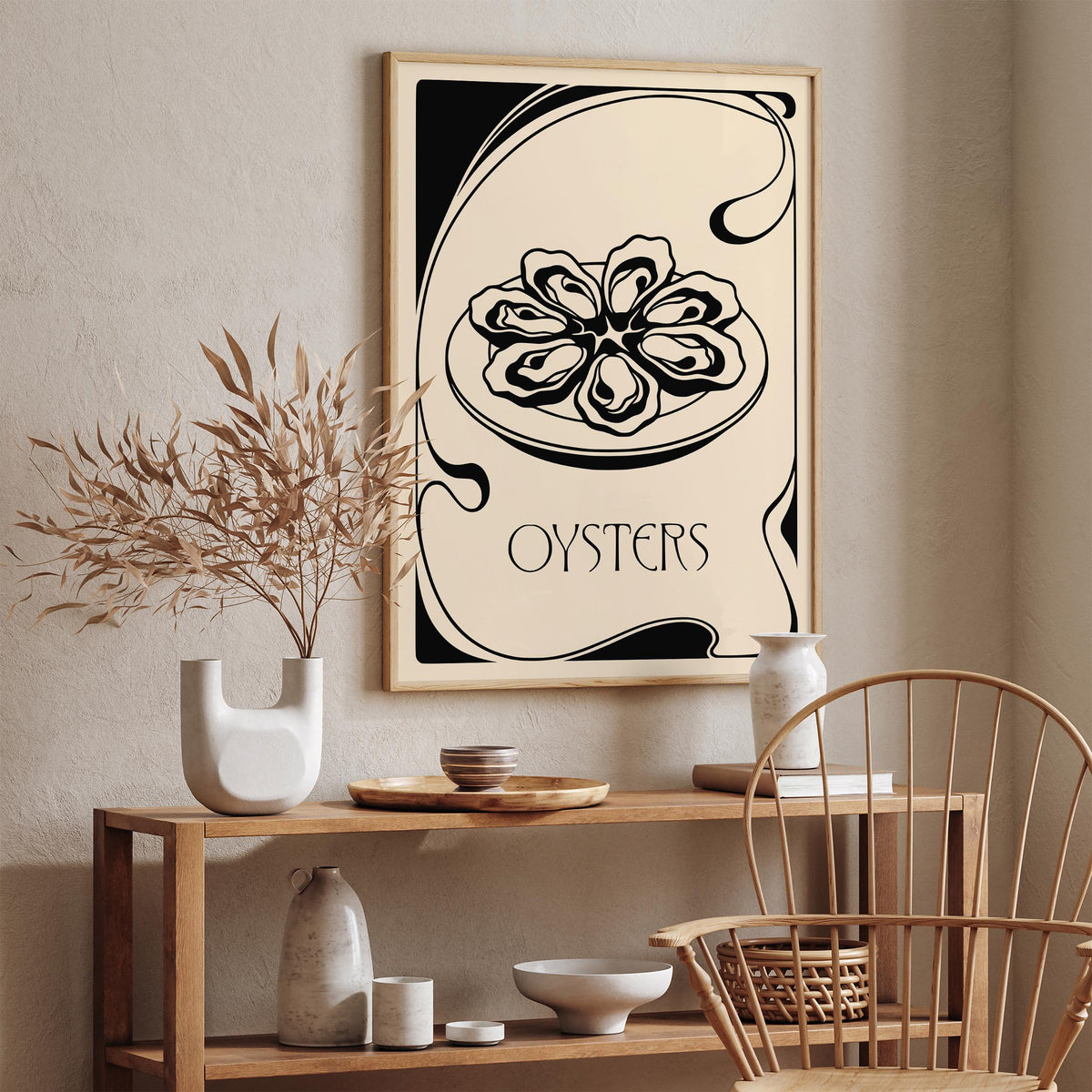 Vintage Oysters Poster