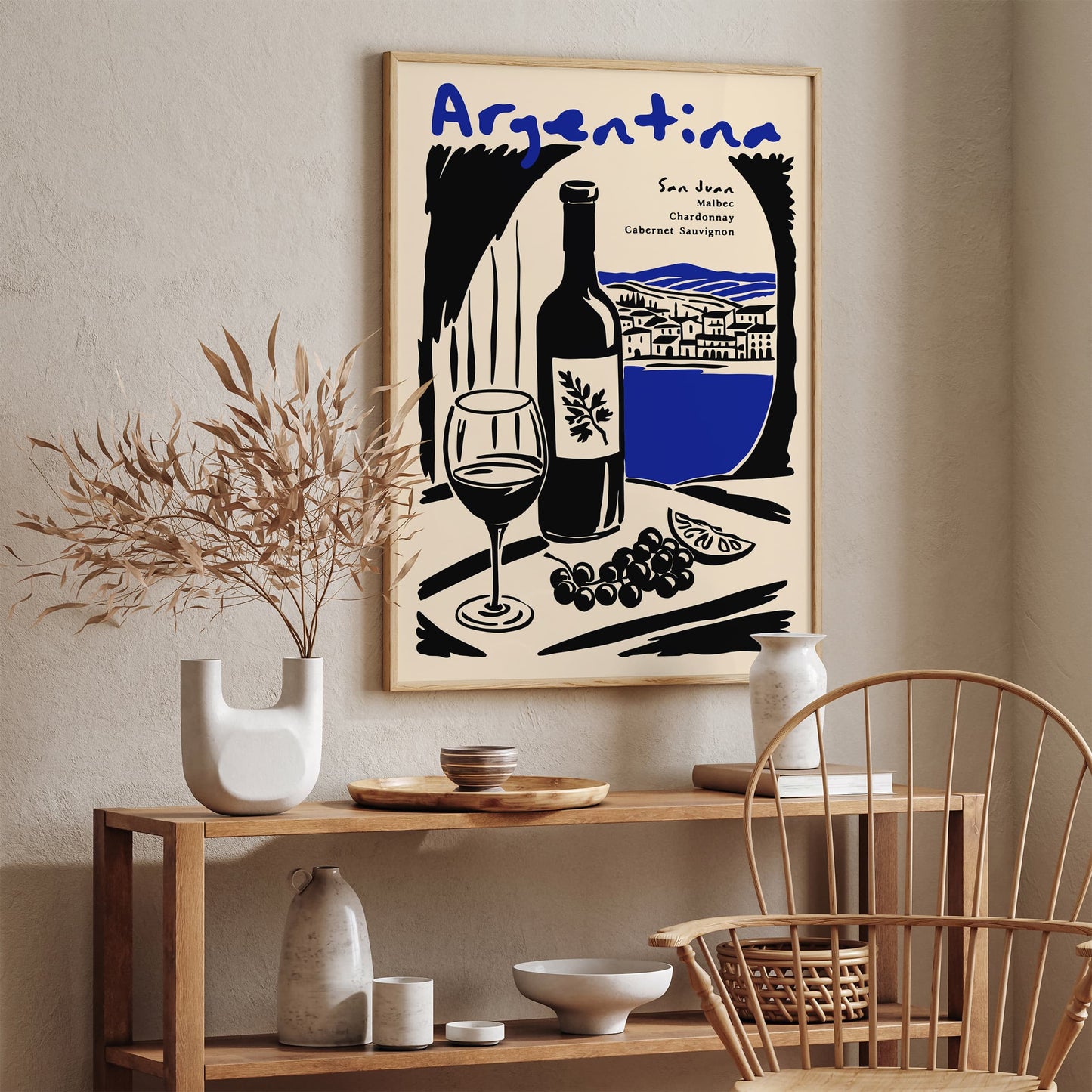 Argentina San Juan Wine Poster